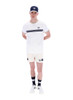 Sergio Tacchini Mens T-Shirt Supermac 80's Tee in White / Off White