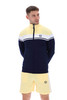 Sergio Tacchini Mens Track Jacket Damarindo 80's Track Top in Blue / Golden Haze