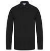 Sunspel Mens Polo Shirt Riviera Long Sleeved Polo in Black