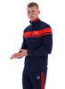 Sergio Tacchini Mens Track Top Damarindo Track Jacket in Maritime Blue