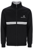 Sergio Tacchini Mens Track Top New Dallas Track Jacket in Black