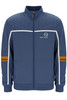 Sergio Tacchini Track Jacket Mens Frankie Track Top in Vintage Indigo / Pumpkin Spice