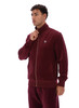 Fila Tracksuit Mens Nero FILA Velour Track Jacket & Bottoms in Burgundy