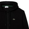 Lacoste Mens Hoodie Organic Cotton Hooded Top in Black