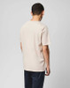 Weekend Offender Mens T-Shirt Check Trim Medea Tee in Cement