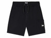 Weekend Offender Mens Shorts Hawkins Patch Logo Cotton Short in Black