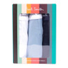Paul Smith Mens Boxer Shorts 3 Pack Mixed Underwear Trunks in White / Navy / Blue