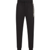 BOSS Mens Tracksuit Bottoms Hugo Boss Stripe Logo Cotton Terry Joggers in Black