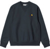 Carhartt Wip Sweatshirt Mens American Script Jumper in Deep Night