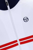 Sergio Tacchini Mens Dallas Track Jacket in White / Maritime Blue / Red