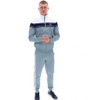 Sergio Tacchini Mens Tracksuit Damarindo Track Top and Bottoms in White / Maritime Blue / Lead