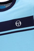 Sergio Tacchini Mens T-Shirt Master Crew Neck Tee in Baltic / Maritime Blue