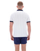 FILA Mens Polo Shirt BB1 80's Striped Polo in White / Fila Navy / Red