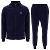 Sergio Tacchini Mens Tracksuit Tasso Velour Track Top and Bottoms in Maritime Blue