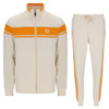 Sergio Tacchini Mens Tracksuit Damarindo Track Top and Bottoms in Sandshell / Orange