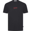 Replay Mens T-Shirt Logo Print Tee in Dark Navy Blue