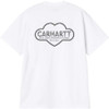 Carhartt Wip Mens T-Shirt Cloud Heart Tee in White