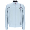 FILA Mens Track Jacket Armando Contrasting Piping Track Top in Skyway / Fila Navy Blue
