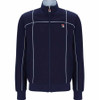 FILA Mens Track Jacket Armando Contrasting Piping Track Top in Fila Navy Blue / Skyway