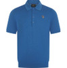 Paul Smith Mens Polo Shirt Knit Short Sleeved Polo in Blue