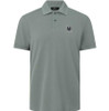 Belstaff Mens Polo Shirt Cotton Pique in Atlantic Grey