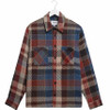 Wax London Mens Overshirt Whiting Shirt in Pike Check Rust Multi