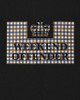 Weekend Offender T-Shirt Shevchenko Mens Check Tee in Black