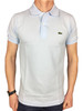 Lacoste Mens S/S Logo Branded Polo Shirt in Blue Rill