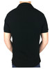 Lacoste Mens S/S Logo Branded Polo Shirt in Black