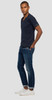 Replay Deconstructed V Neck T-Shirt in Navy