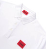 HUGO Mens Polo Shirt Dereso in White