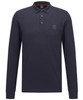 Hugo Boss Mens Polo Shirt Passerby Long Sleeve BOSS Polo in Navy Blue