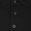 Hugo Boss Mens Polo Shirt Mercerised Waffle Polo in Black
