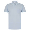Sunspel Mens Polo Shirt Riviera Short Sleeved Polo in Pastel Blue