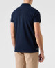 Weekend Offender Mens Polo Shirt Check Sakai in Navy Blue