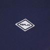 Replay Mens Polo Shirt Pique Regular Fitted in Navy Blue