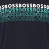 Hugo Boss Mens T-Shirt Tee 2 Multi BOSS Logo in Dark Blue