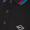 Replay Mens Polo Shirt Contrast Collar Pique in Black