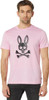Psycho Bunny Mens T-Shirt Serge Tee in Pink