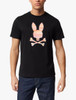 Psycho Bunny Mens T-Shirt Newell Tee in Black