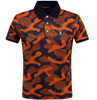 Psycho Bunny Mens Polo Shirt Huston Polo in Orange