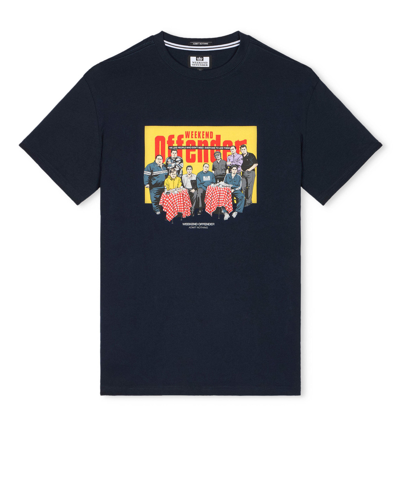 Weekend Offender T-Shirt Satriale's Sopranos Tee in Navy Blue