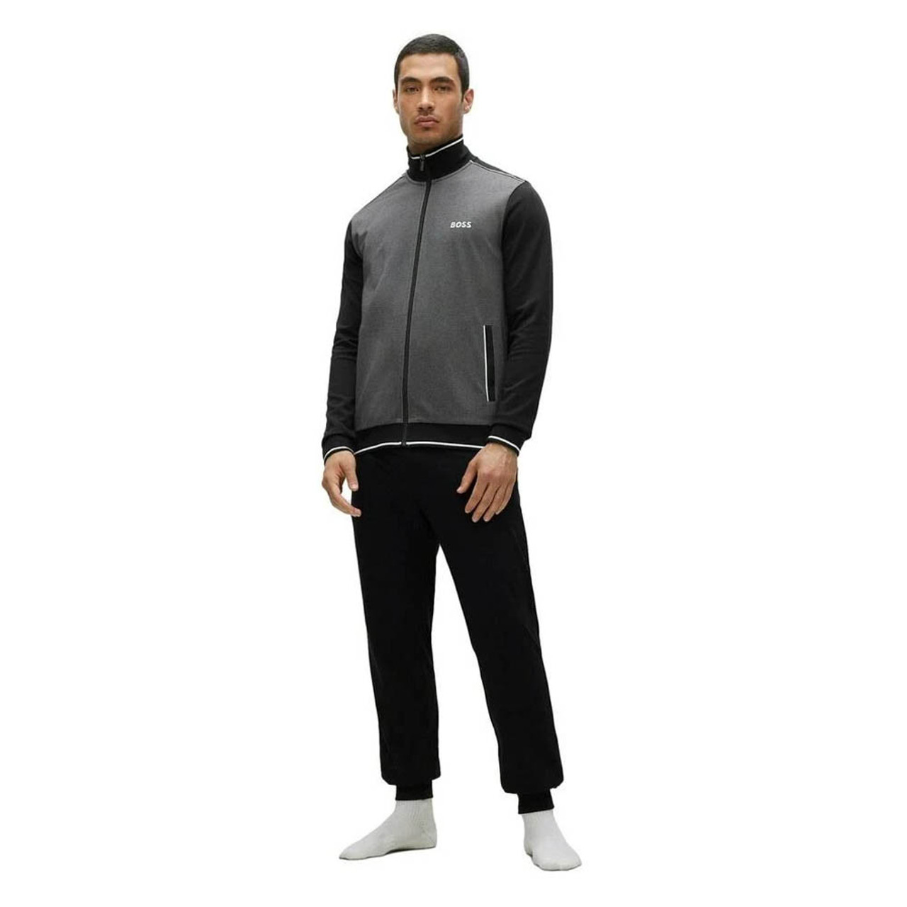 All black hugo boss on sale tracksuit