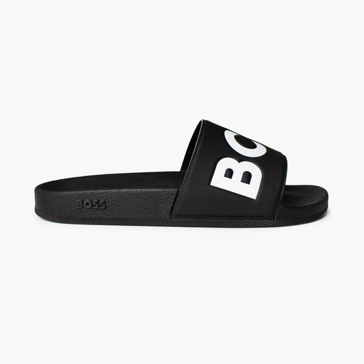 Hugo Boss Mens Sliders Aryeh BOSS Slides in Black