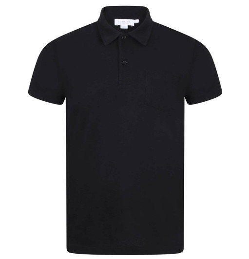 Sunspel Mens Polo Shirt Riviera Short Sleeve Polo 
