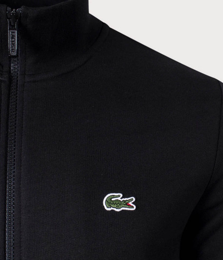 Lacoste Mens Track Top Full Zip Regular Fitted Track Jacket in Black