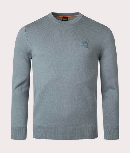 Hugo Boss Mens Jumper Kanovano BOSS Knitwear in Open Green