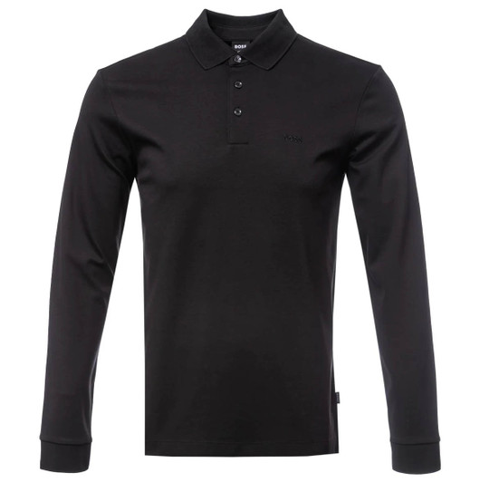 Hugo Boss Mens Polo Shirt Pado Long Sleeved Polo