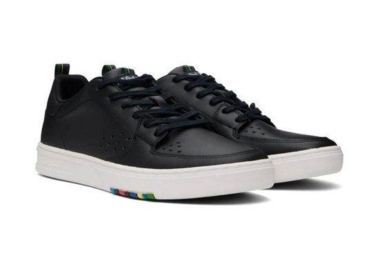 Paul Smith Mens Trainers Cosmos Leather Footwear in Black