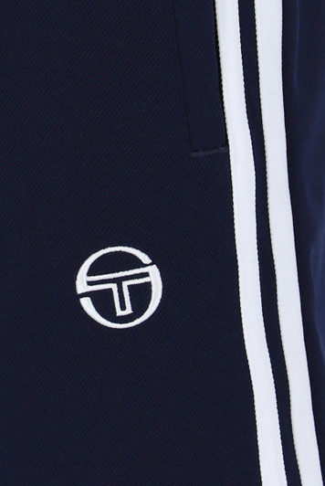 Sergio Tacchini Mens Shorts Pietrapertosa Vintage Tennis Shorts in Maritime Blue